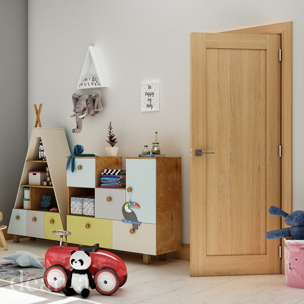 Deanta Walden Unfinished Internal Oak Fire Door 45NM5F/DUNX