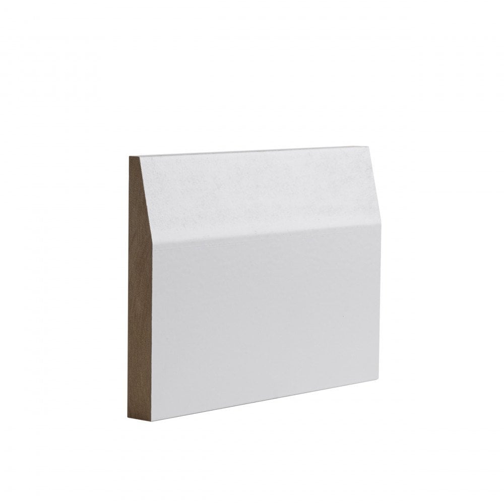 Deanta White Primed Half Splayed Skirting (Pack of 4 lengths) SKPGHS