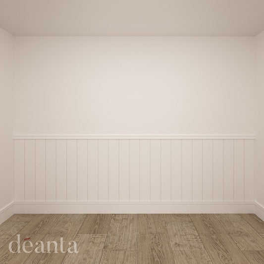 Deanta white primed Madingley wall panelling