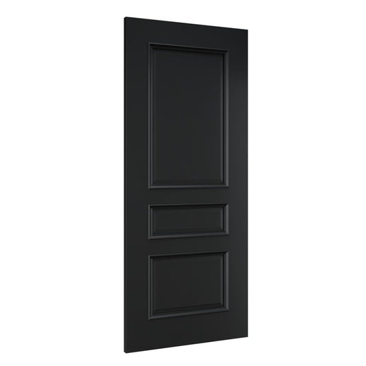 Deanta Windsor Fully Finished Internal Black Fire Door 45WINFDBLFSC