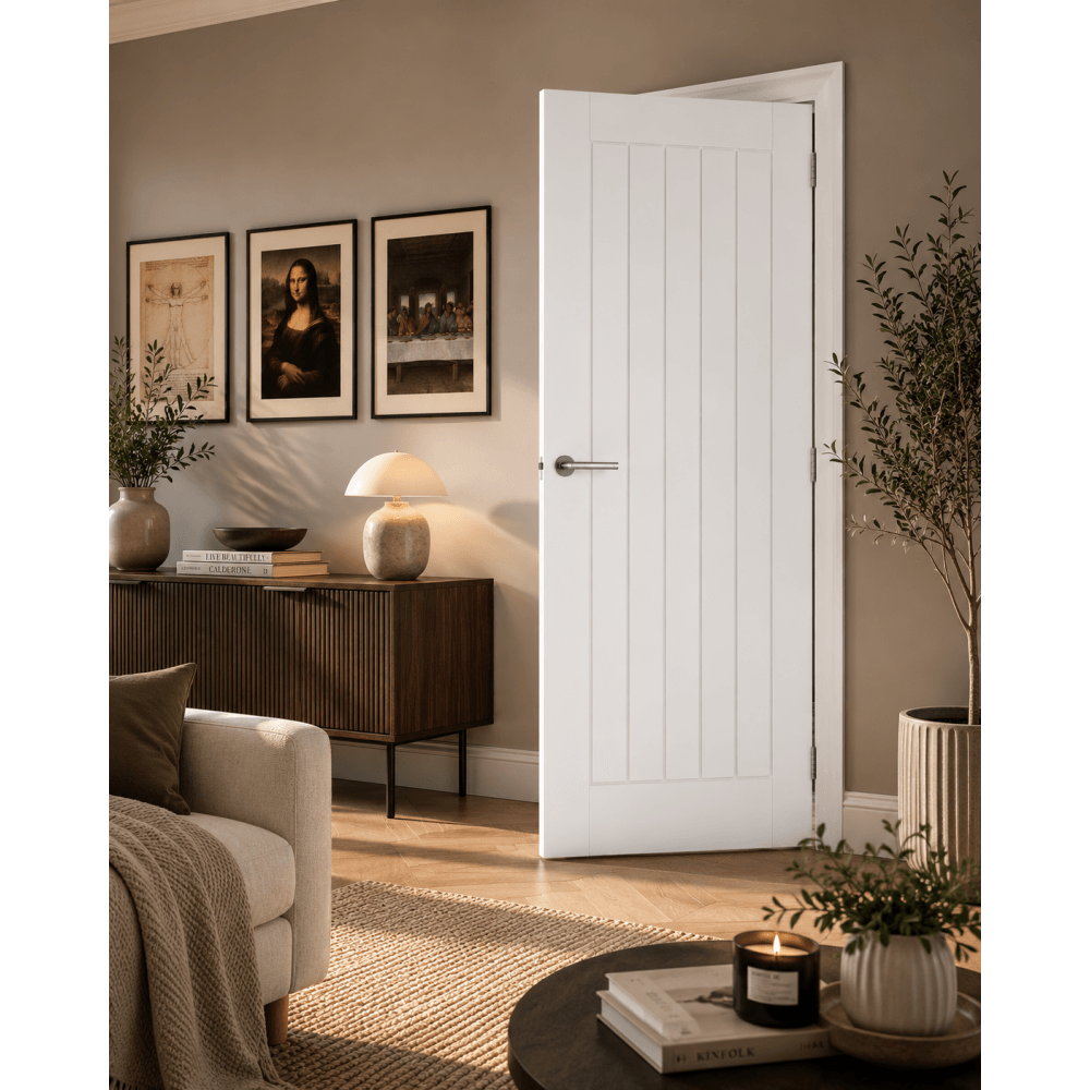 Doors 2 Floors Alderley White Primed Internal FD30 Fire Door Door ALDWHIFC