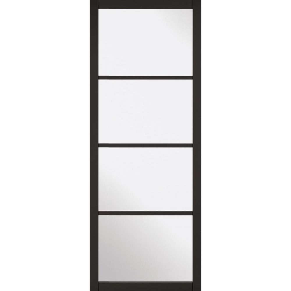 Doors 2 Floors Verto Industrial 4L Black Primed Internal Glazed Door VERIND4L