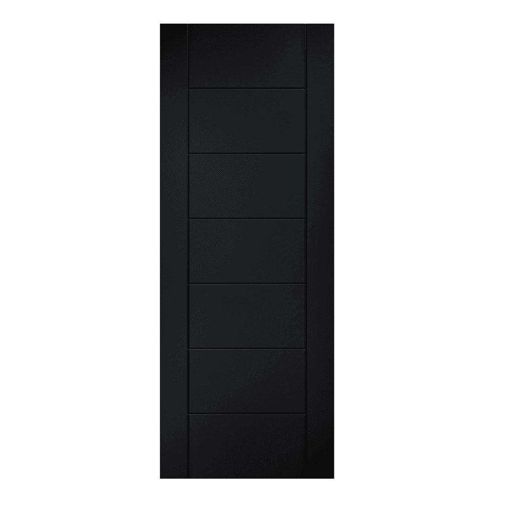 Doors2Floors Arctic Fully Finished Black Laminated Fire Door LAMBLKLINFC
