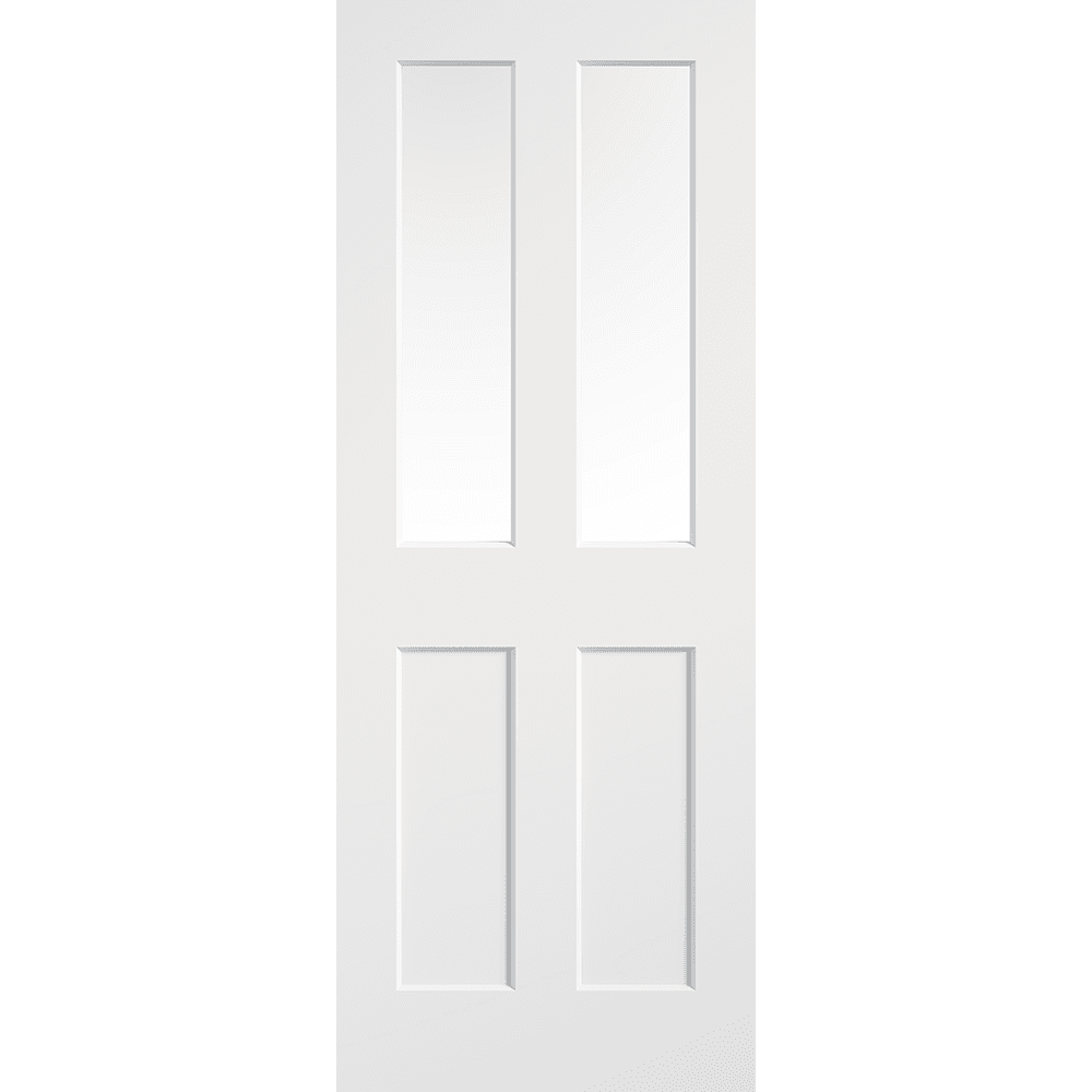Doors2Floors Ashford White Smooth Internal Glazed Door SMOASHGL