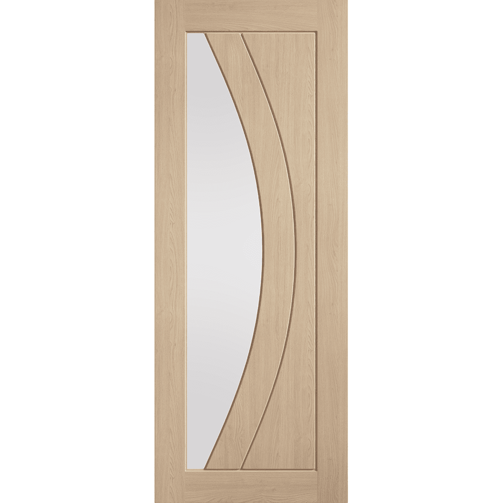 Girona Unfinished Internal Oak Glazed Door GIROAKCGUF