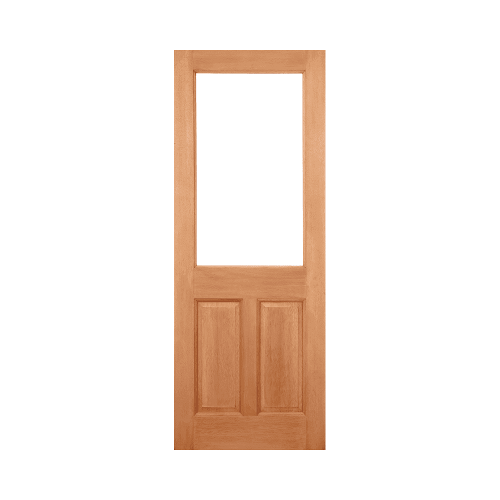LPD 2XG 2 Panel M&T Unglazed Hardwood External Door MTXG