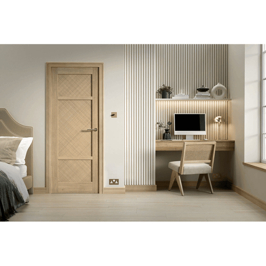 LPD Alvin Fully Finished Internal Oak Door ALVOAK3P
