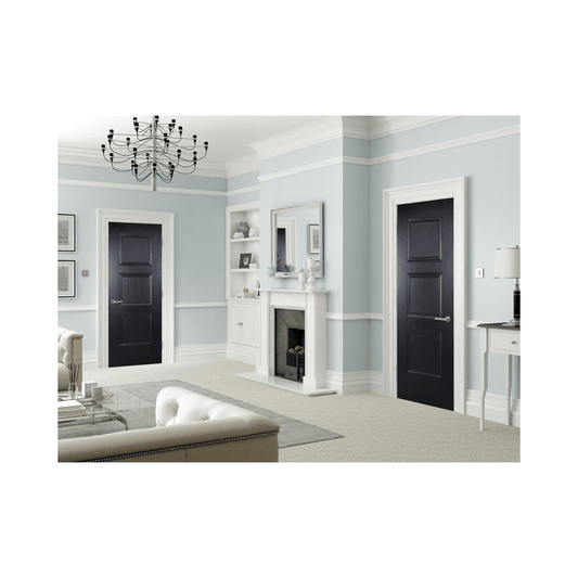 LPD Amsterdam Primed Plus Black Internal Door AMSBLA