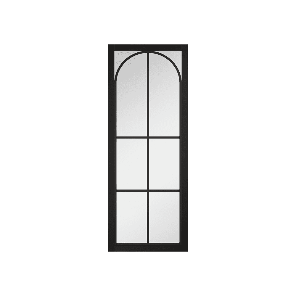 LPD Astoria Black Internal Clear Glazed Door ASTBLACG