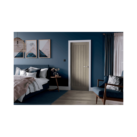 LPD Belize Light Grey Fully Finished Internal Fire Door LGRBELFC