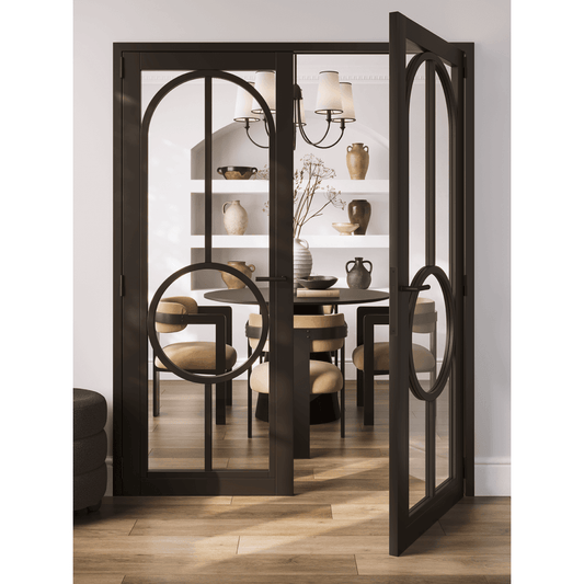 LPD Bowery Black Internal Clear Glazed Door BOWBLKCG