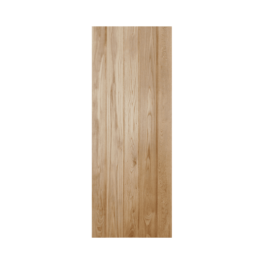 LPD Button Bead Ledged And Braced Unfinished Internal Oak Door NOSBBRUS