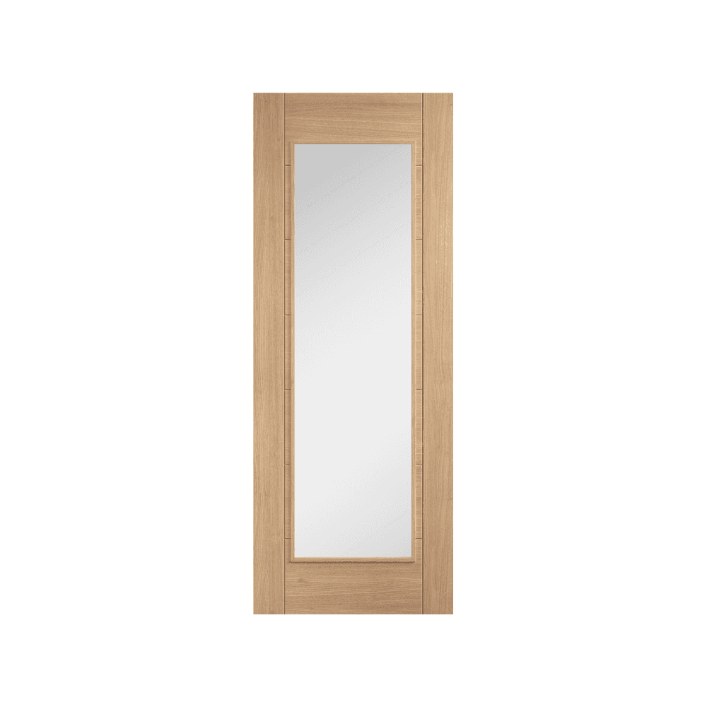 LPD Carini Unfinished 1 Light Glazed Internal Oak Door OCAR1L