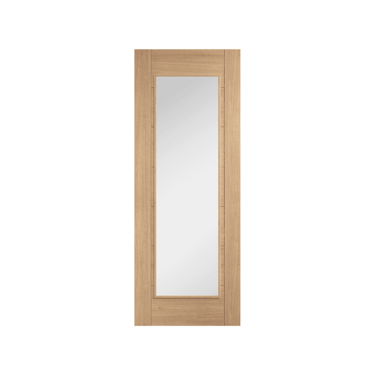 LPD Carini Unfinished 1 Light Glazed Internal Oak Door OCAR1L