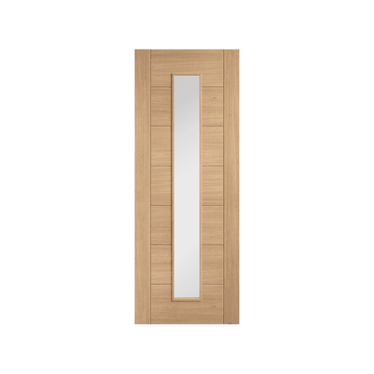 LPD Carini Unfinished Long Light Glazed Internal Oak Door OCARPFLL