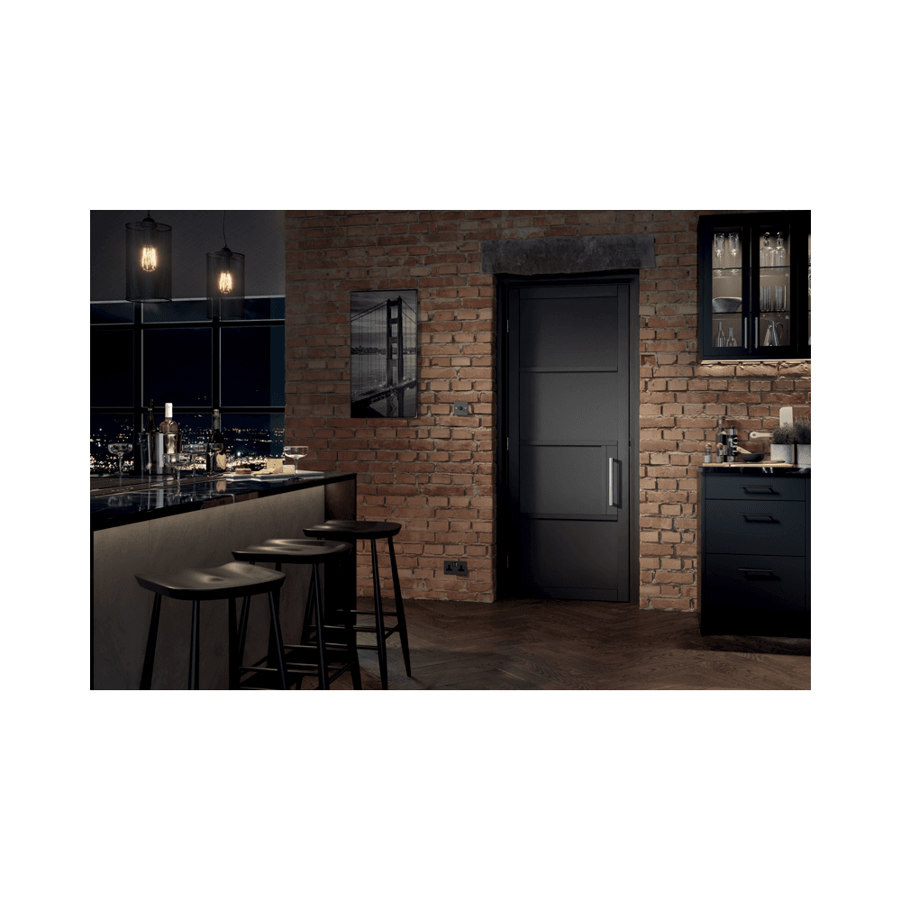 LPD Chelsea Black Internal Door CHEBLASOL