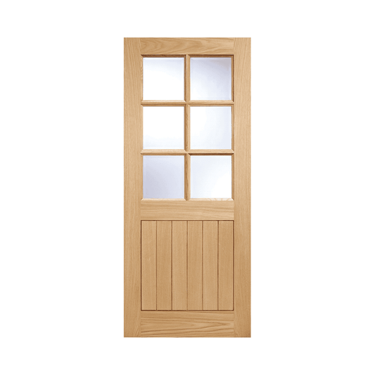 LPD Cottage 6 Light Glazed External Oak Door O6LITE