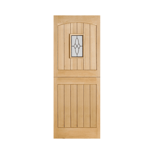 LPD Cottage Stable 1 Light Glazed External Oak Door OCOTTSTA