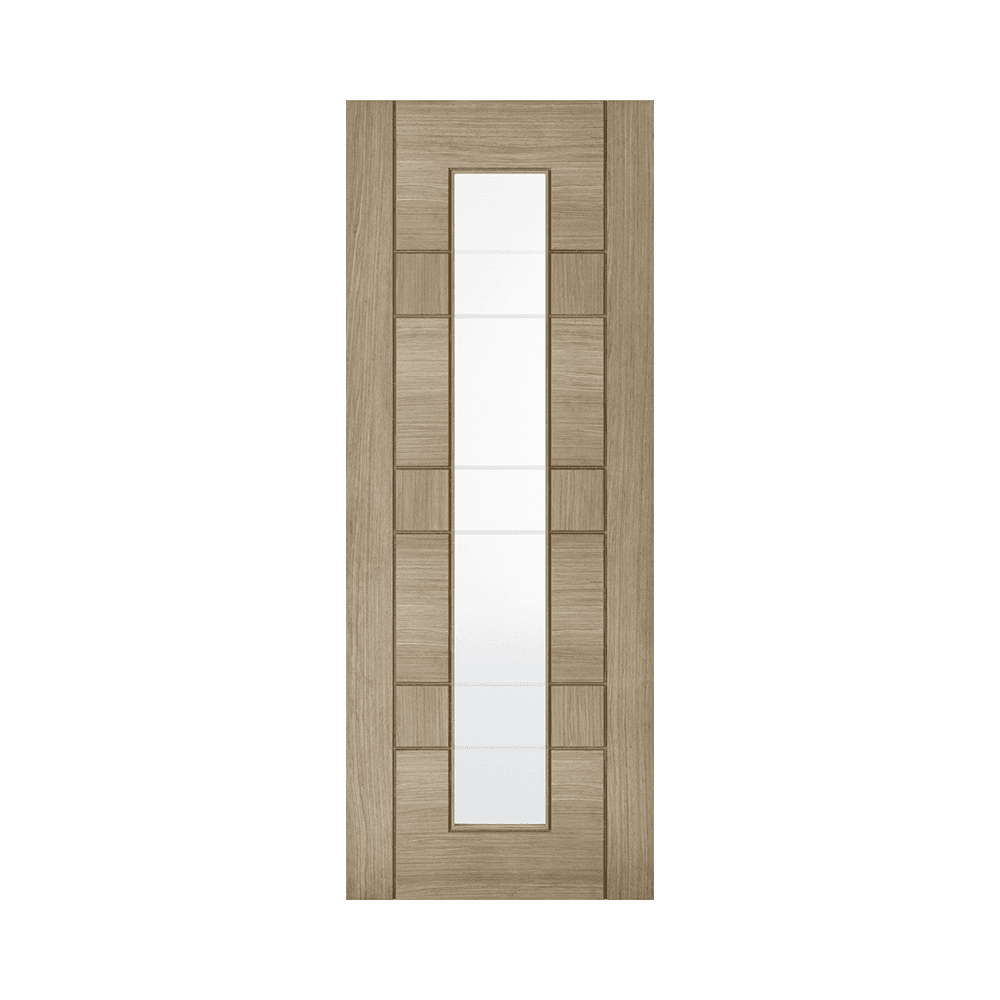 LPD Edmonton Light Grey Glazed Fully Finished Internal Door LGREDMGL