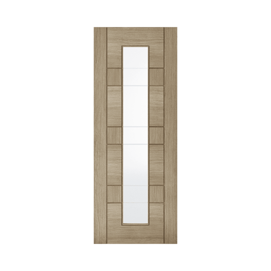 LPD Edmonton Light Grey Glazed Fully Finished Internal Door LGREDMGL