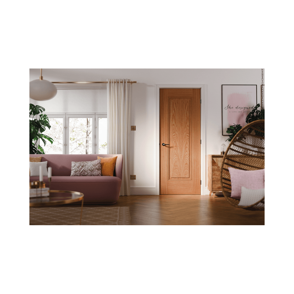 LPD Eindhoven Fully Finished Internal Oak Door EINOAK, view 2