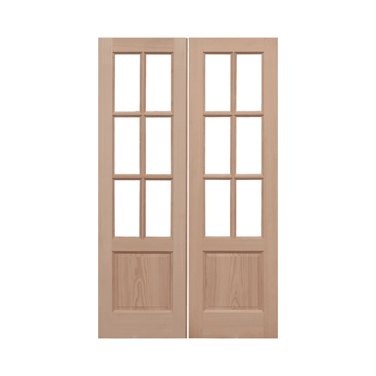 LPD GTP 2P Pairs Hemlock Unglazed External Door HPRSGTP2P