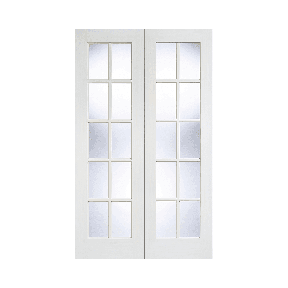 LPD GTP SWA Glazed Pairs Primed White Internal Door WFGTPSA