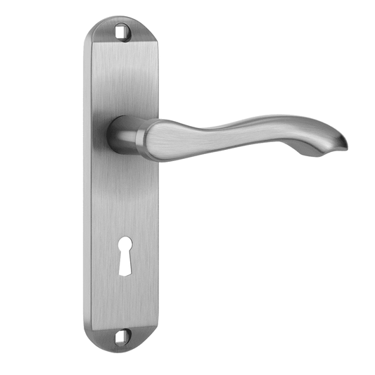 LPD Ironmongery External Satin Chrome Tone Handle Set HARDEXTFRONTSC