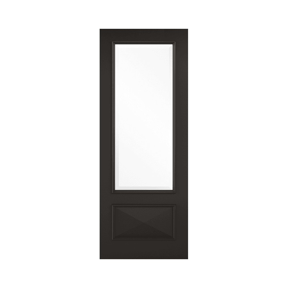 LPD Knightsbridge Black Glazed Primed Plus Black Internal Door KNIBLACG