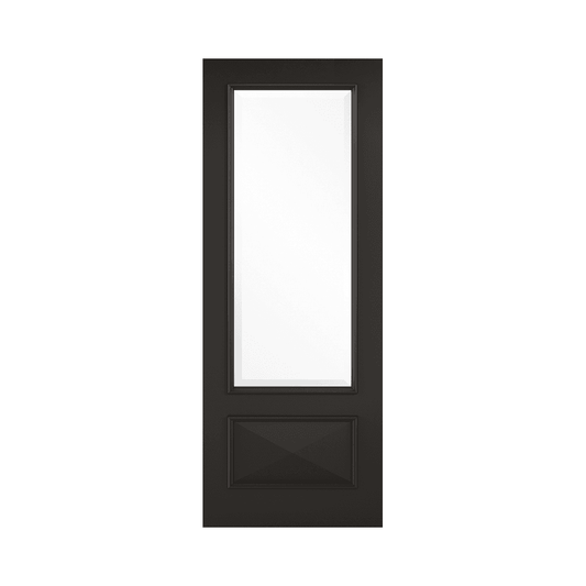 LPD Knightsbridge Black Glazed Primed Plus Black Internal Door KNIBLACG