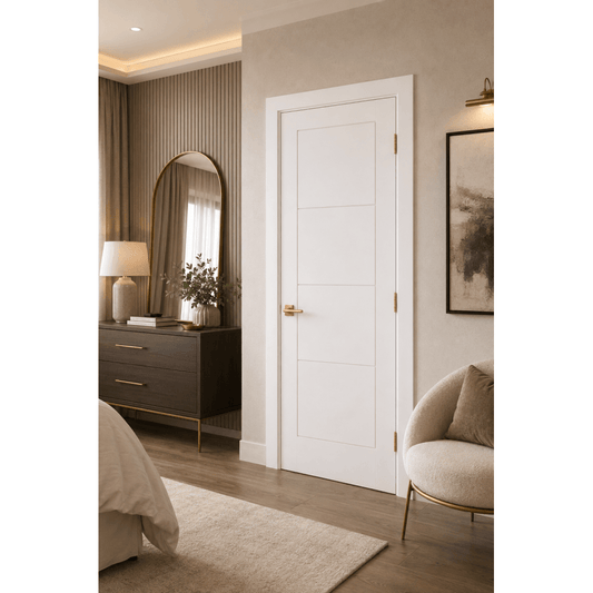 LPD Ladder Smooth Internal White Primed Door SMOLAD, view 2