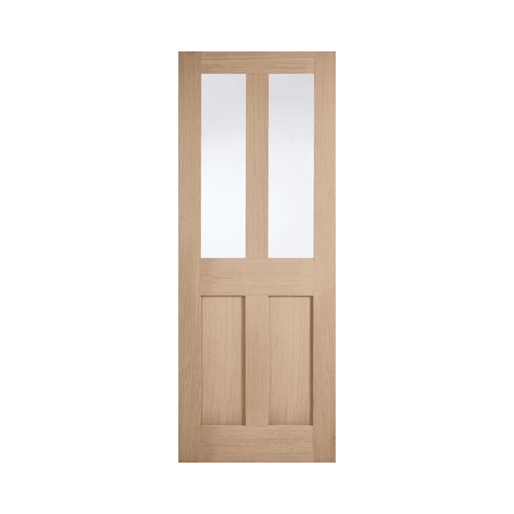 LPD London Fully Finished Glazed Oak Internal Door PFOLONG