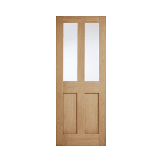 LPD London Unfinished Glazed Oak Internal Door OLONG