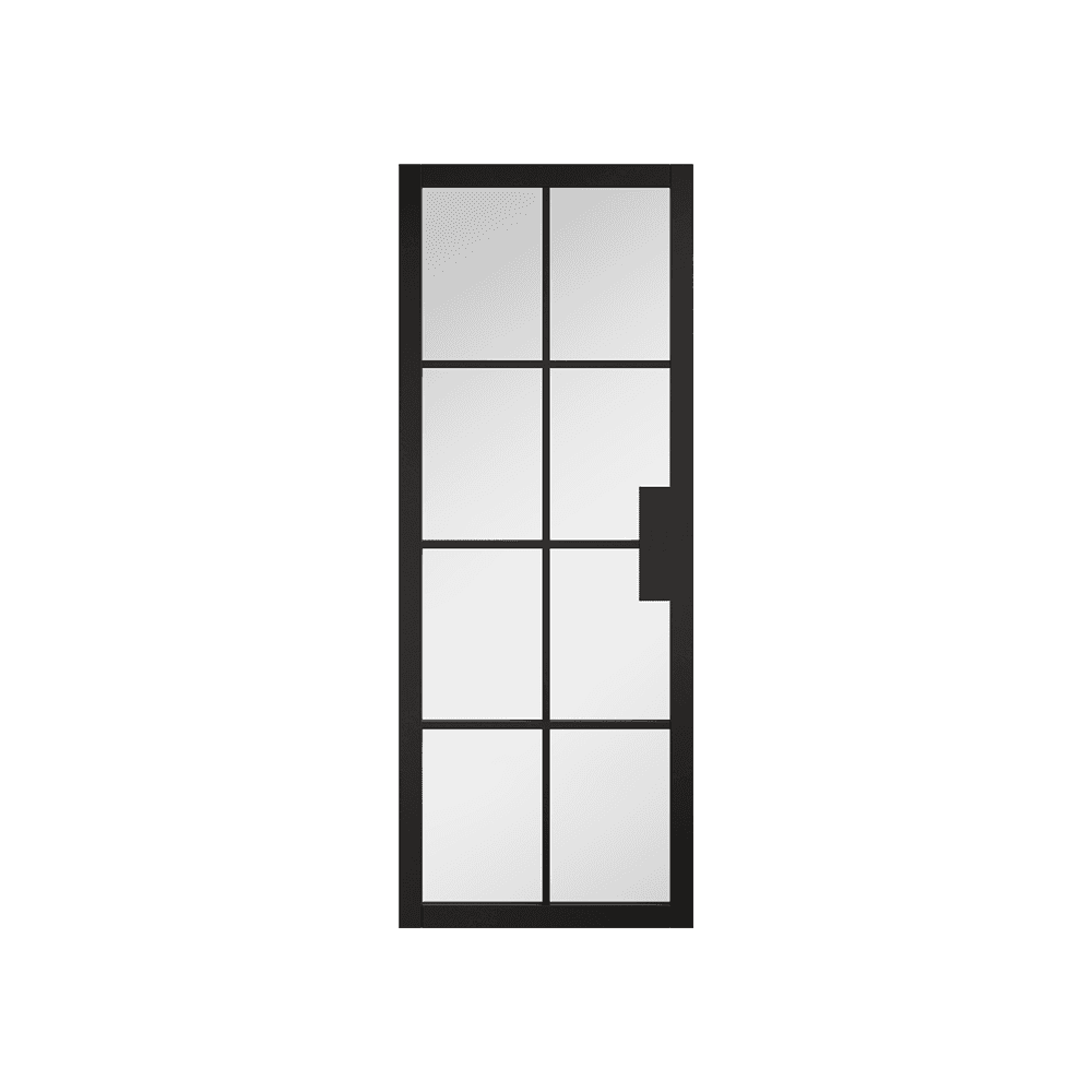 LPD Malvern Black Internal Clear Glazed Door MALBLA