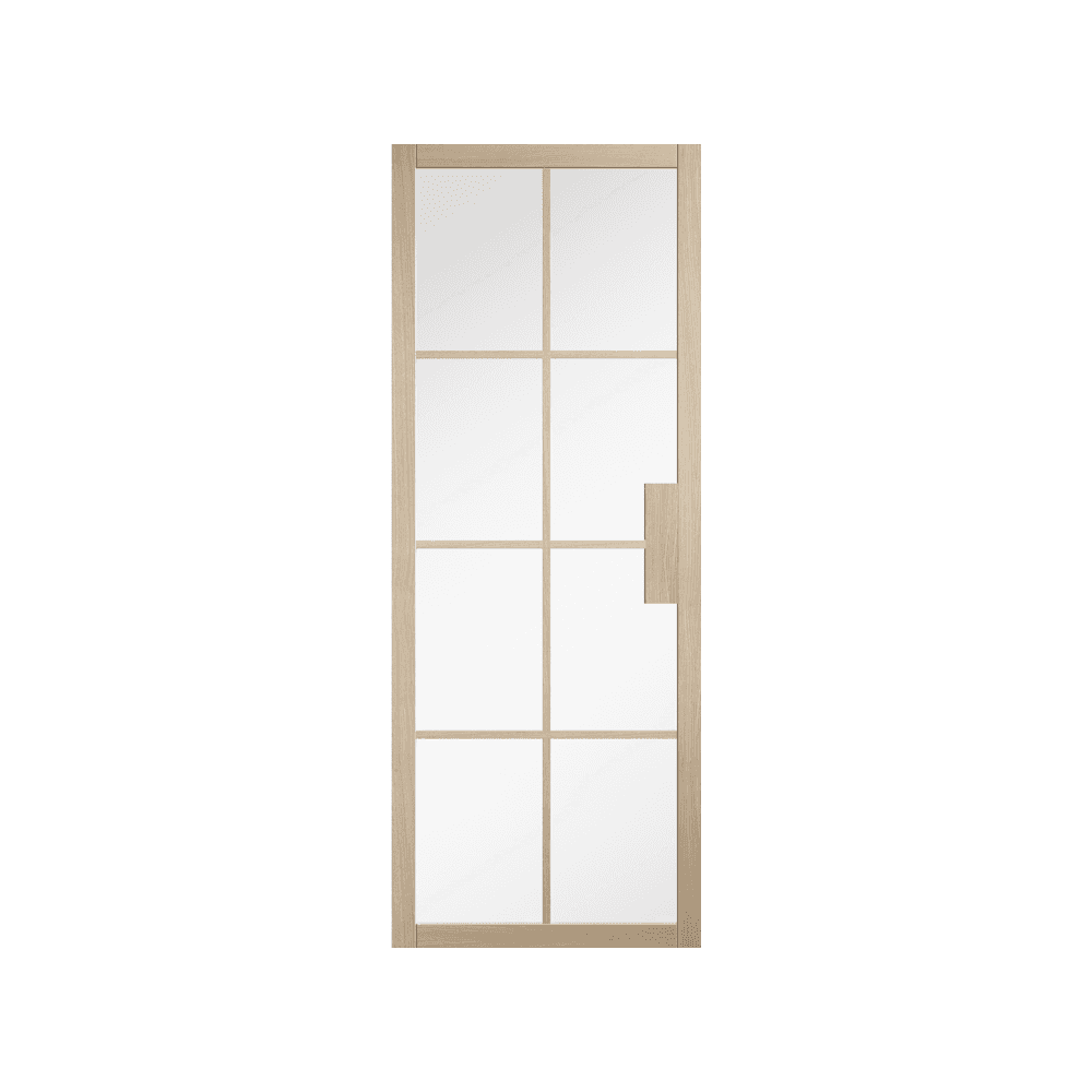 LPD Malvern Fully Finished Blonde Oak Internal Clear Glazed Door MALOAK