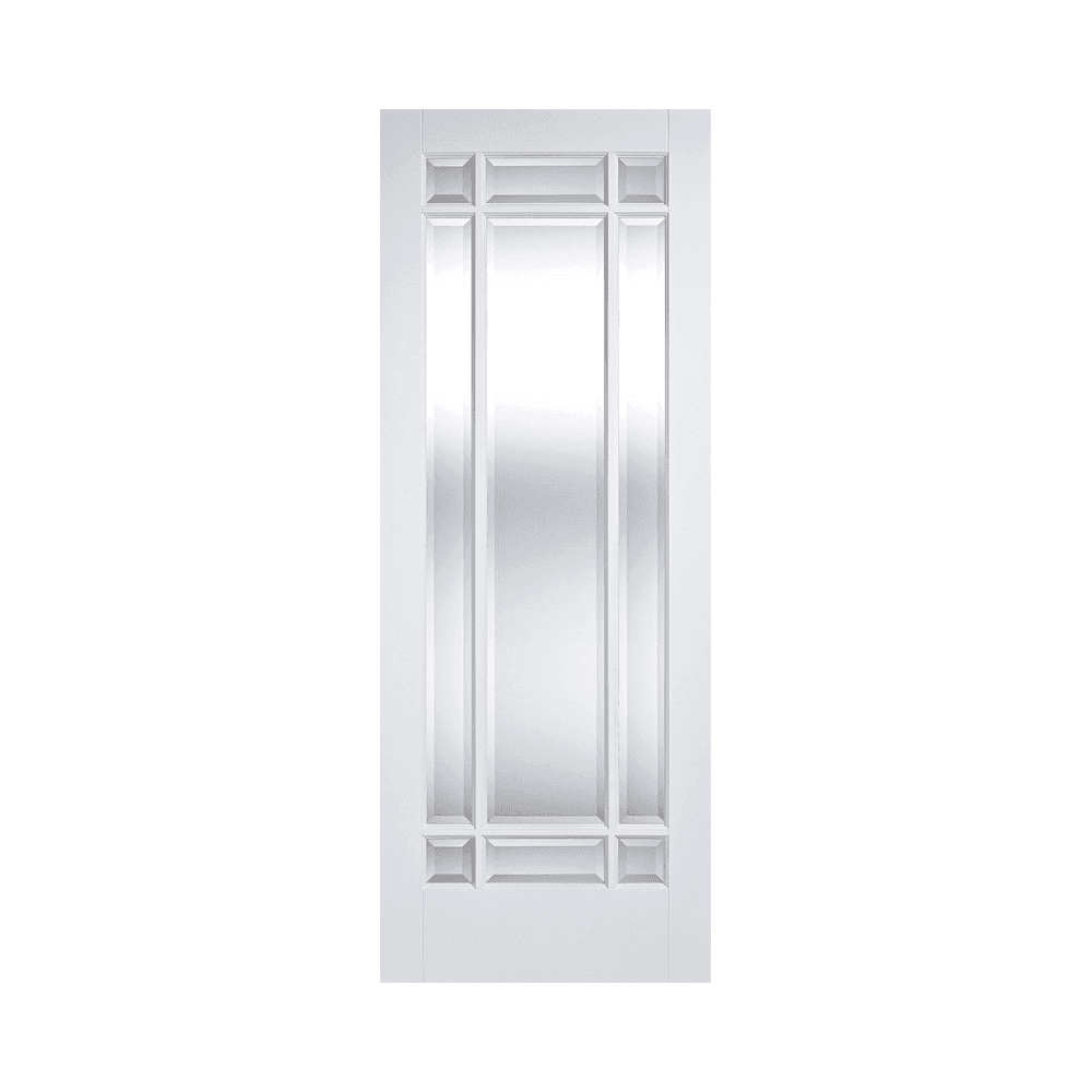 LPD Manhattan Glazed Primed White Internal Door WFMANCG
