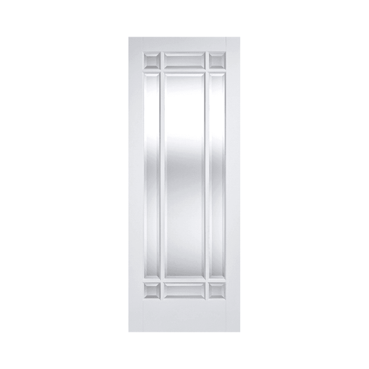 LPD Manhattan Glazed Primed White Internal Door WFMANCG