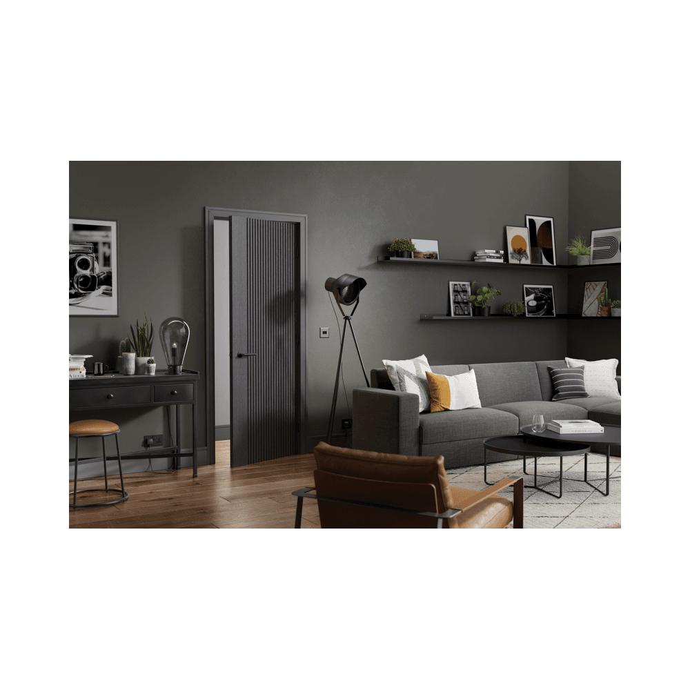 LPD Melbourne Ash Grey Fully Finished Internal Door ASHMEL, view 2