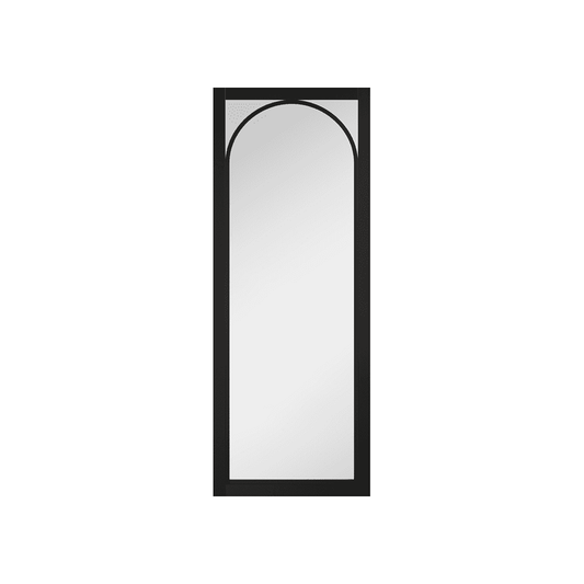 LPD Melrose Black Internal Clear Glazed Door MELBLACG