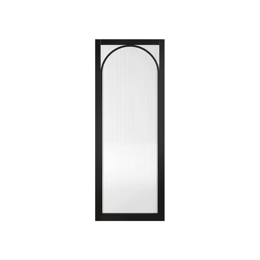 LPD Melrose Black Internal Reeded Glazed Door MELBLAREE