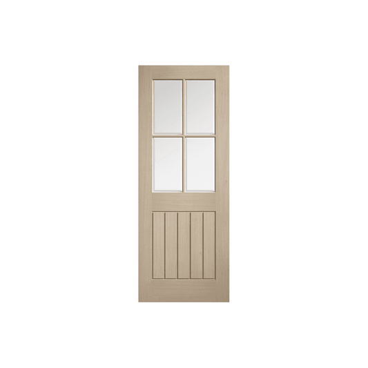LPD Mexicano Blonde Oak 4L Glazed Internal Door BLPFOMEX4L