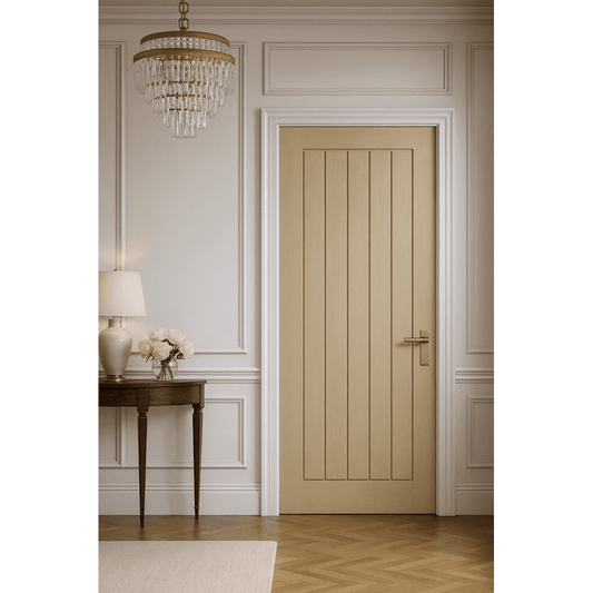 LPD Mexicano Blonde Oak Fully Finished Fire Door BLPFOMEXFC