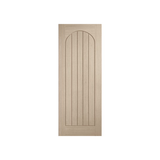 LPD Mexicano Fully Finished Blonde Oak Arched Square Top Internal Door BLPFOMEXARC
