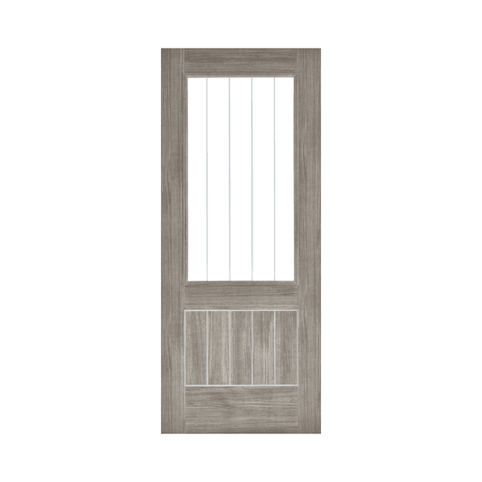 LPD Mexicano Light Grey Glazed Fully Finished Internal Laminated Door LAMLGRMEXGL