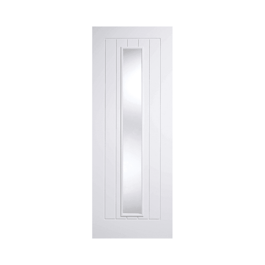 LPD Mexicano Long Light Glazed Primed White Internal Door WFMEXGL