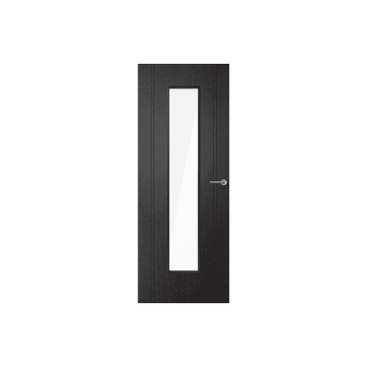 LPD Monaco Black Glazed Fully Finished Internal Laminated Door LAMBLKMONGL