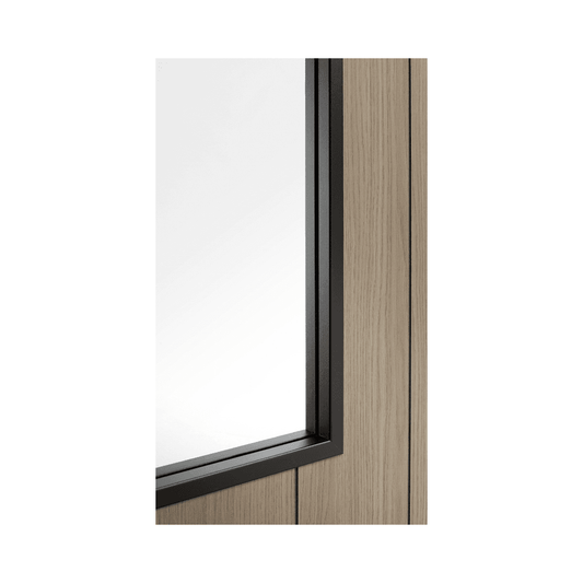 LPD Monaco Light Grey Glazed Fully Finished Laminated Door LAMGRMONGL