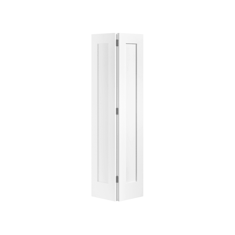LPD Pattern 10 Bi-Fold Glazed Primed White Internal Door BFWFP10G