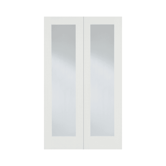 LPD Pattern 20 Glazed Pairs Primed White Internal Door WFPRS20G