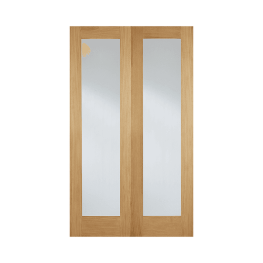 LPD Pattern 20 Glazed Pairs Unfinished Internal Oak Door OPRS20G